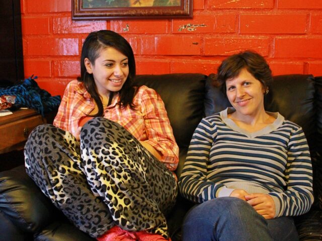 Des öfteren besuchen wir seine Familie und sie zeigen mir, wie herzlich die chilenische Mentalität ist. Hier mit seiner Schwester Paulina.